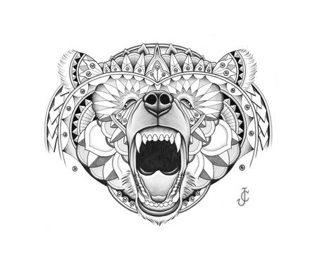 Tattoos - Bear illustration - 94836