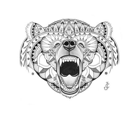 Tattoos - bear illustration - 94835