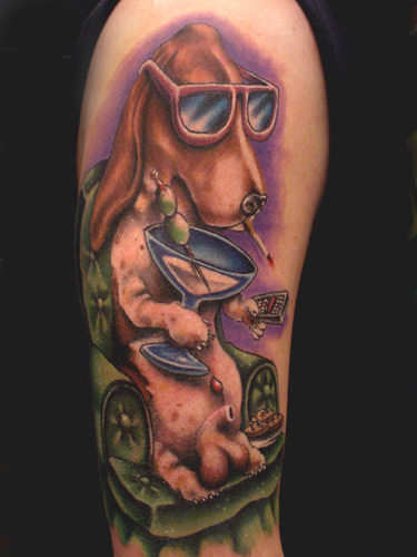 aint nuttn but a hound dog by josh woods tattoonow aint nuttn but a hound dog by josh woods tattoonow