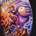 tattoo galleries/ - broken zombie walkin through lighning storm - 18467