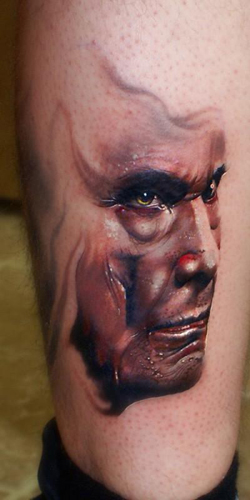 Looking for unique Joshua Carlton Tattoos?  JR,s leg