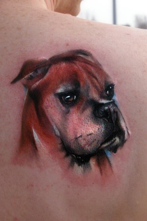 Tattoos - Joshua Carlton - Boxer portrait