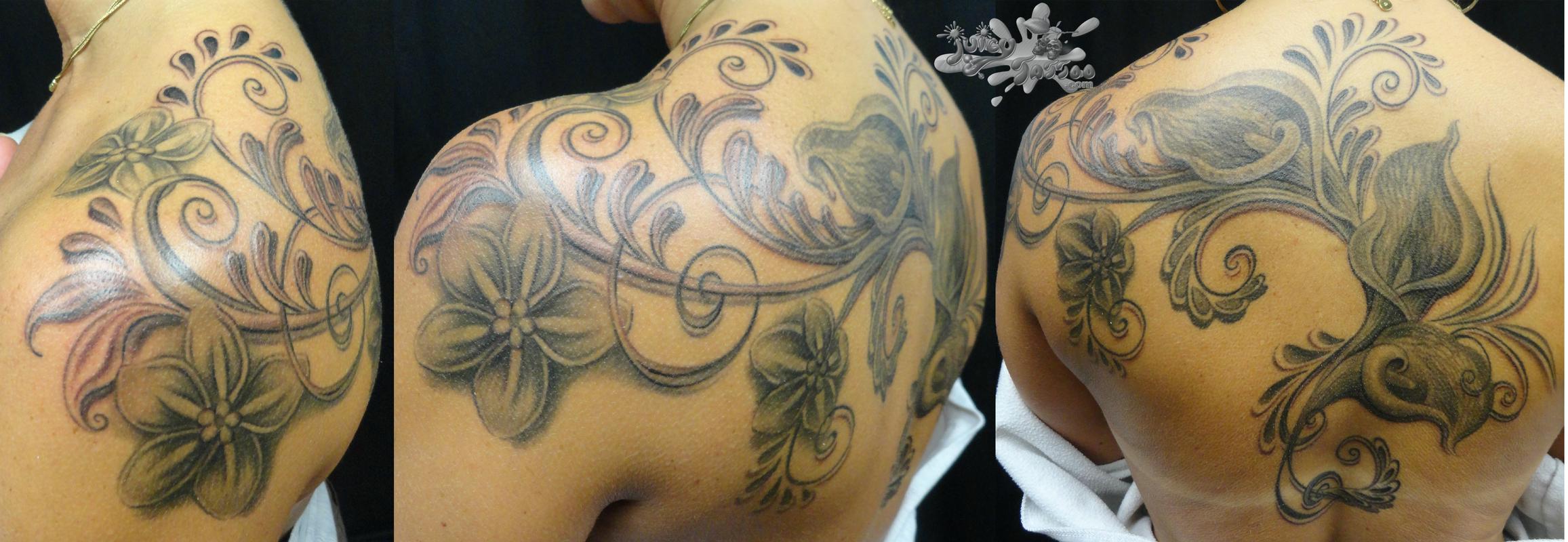 flower tattoo by darc clements tattoos flower tattoo by darc clements tattoos