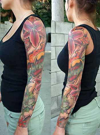 Looking for unique Tattoos Flower Sleeve Keyword Galleries Color tattoos