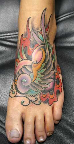 Sparrow Foot Tattoo