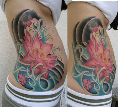 Looking For Unique Tattoos Lotus Flower And Waves Keyword Galleries Color