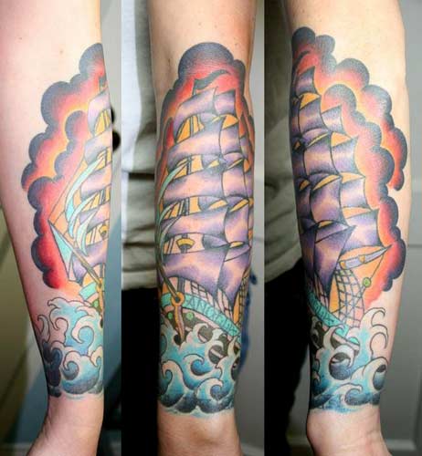 Looking for unique Tattoos Traditional Pirate Ship Tattoo