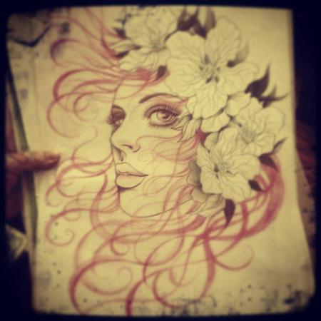 Tattoos - Blossom lady - 78484