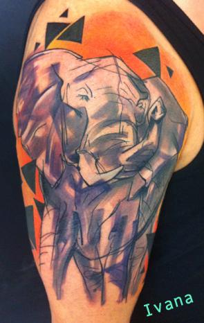 Tattoos - Elephant  - 76158