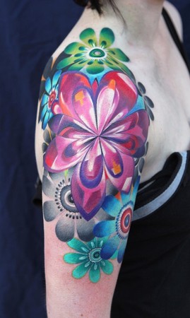 flowers tattoos black. Tattoos middot; Ivana. Retro Flowers
