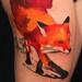 Tattoos - Red Fox and Number 13th  - 73568