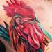 Rooster Portrait Tattoo Thumbnail