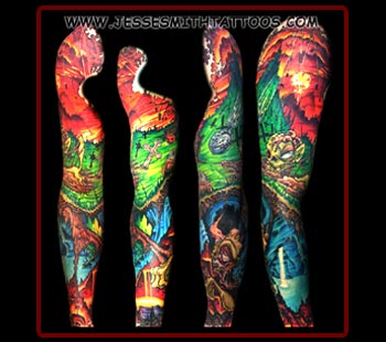 Tattoos - Apocalyptic Zombie Sleeve - 17095