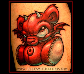 Tattoos - Devil Teddy Bear - 17106