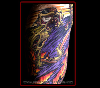 Tattoos - Melting Zombie - 17114