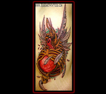 Tattoos - Ribcaged Heart - 17107