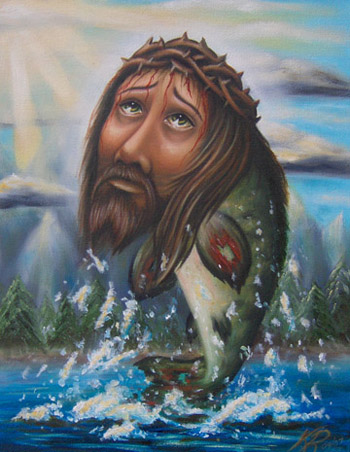 Tattoos - Actual Jesus Fish - 23593