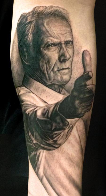 Clint Eastwood Tattoo Design Thumbnail