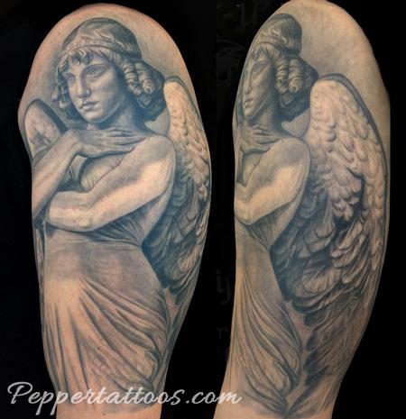 Tattoos - Monteverde Angel Sculpture - 101976