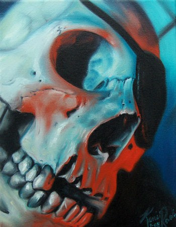 Pepper - Blue Skull