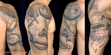 Tattoos - Travel Themed Tattoo - 109070