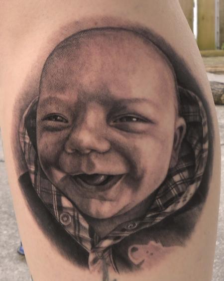Tattoos - Portrait of baby - 74830