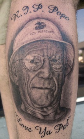 Tattoos - Portrait of Grandpa - 38261