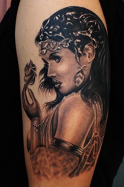 greek goddess tattoo by daniel chashoudian tattoonow greek goddess tattoo by daniel chashoudian tattoonow