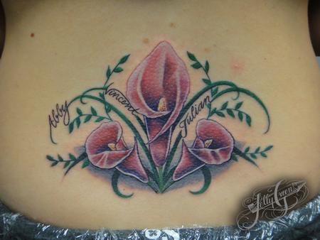 Tattoos - Kelly Green - Cala lilies