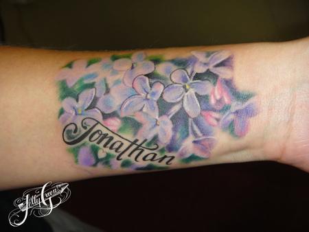 realistic lilac tattoo - Google Search | Lilac tattoo, Tattoos, Name