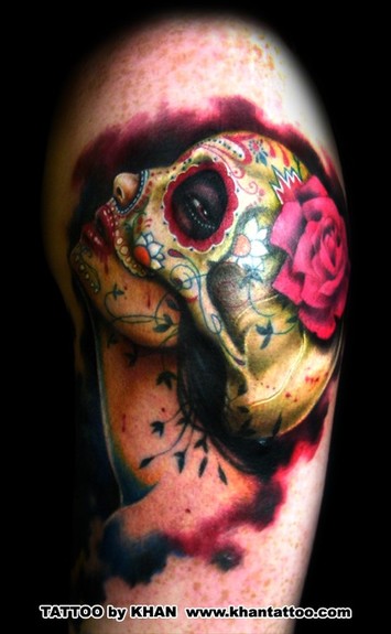 Sugar Skull Tattoo click to view large image