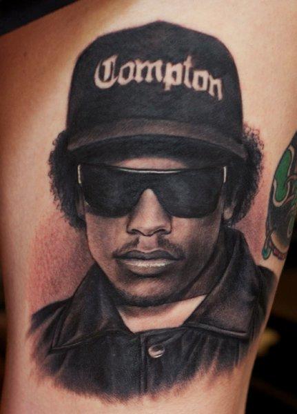 by trigz one tattooportrait tattoo eazye eazy e tattoo this eazy e ...