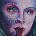 tattoo galleries/ - Evil Victorian Girl Tattoo - 57263