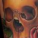 tattoo galleries/ - Skull with Roses Tattoo - 57267