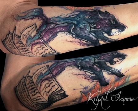 Tattoos - Galaxy Wolf - 128802