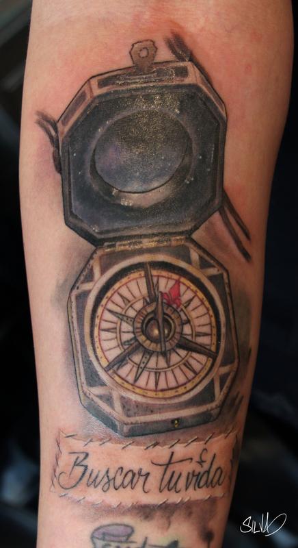 captain jack sparrow compass tattoo by marvin silva captain jack sparrow compass tattoo by marvin silva