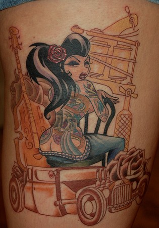 Marvin Silva Badass tattooed chick