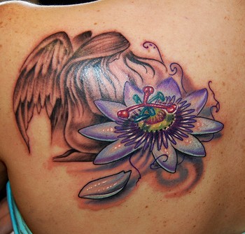 Marvin Silva - Passion Flower and Angel Tattoo