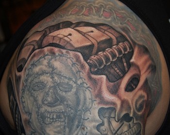 Marvin Silva - more internal bio mechanic tattoo