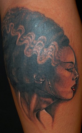Marvin Silva - bride of frankenstein tattoo