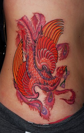 Tattoos - Custom Phoenix Tattoo - 44546