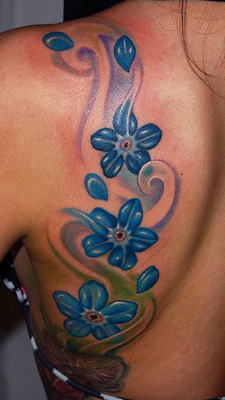 Marvin Silva - Custom Flower Tattoo