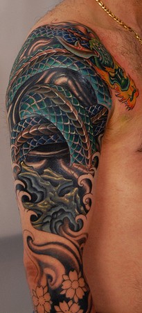 Tattoos - Custom Dragon Tattoo - 45536