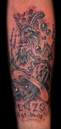 Tattoos - Custom Capricorn Tattoo - 48863