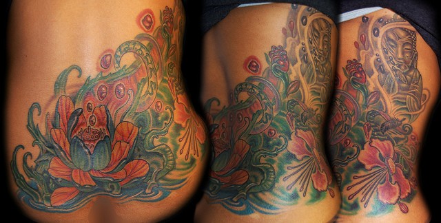 Tattoos - Lotus Buddha Tattoo - 52192