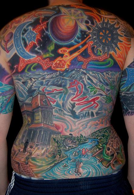 Tattoos - Chuck's Back Tattoo - 55217