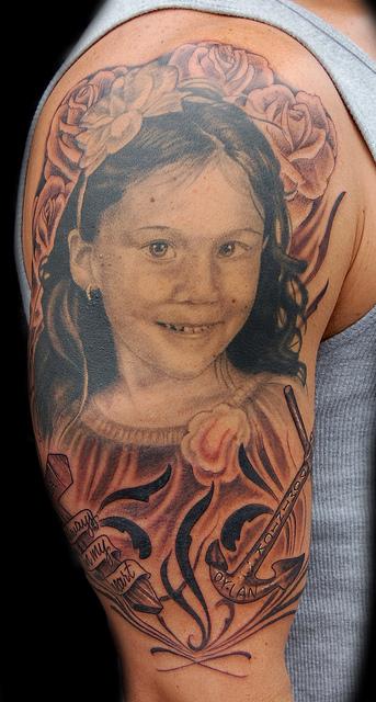 Marvin Silva Tattoos Tattoos HalfSleeve Portrait Tattoo