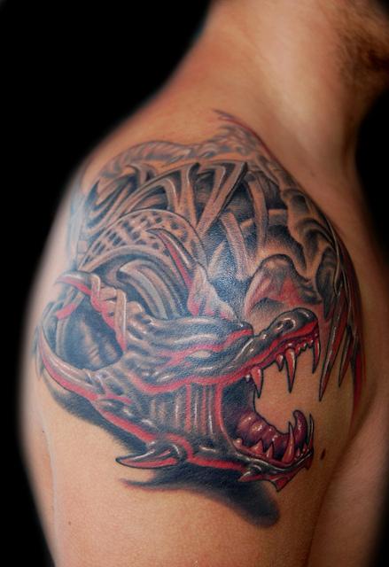 Tattoos - Medieval Dragon Tattoo - 56322