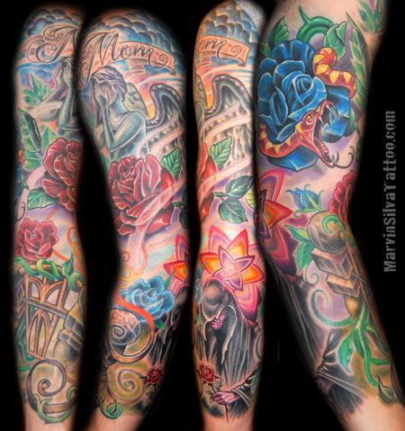 Tattoos - Chris's Sleeve Tattoo - 71751