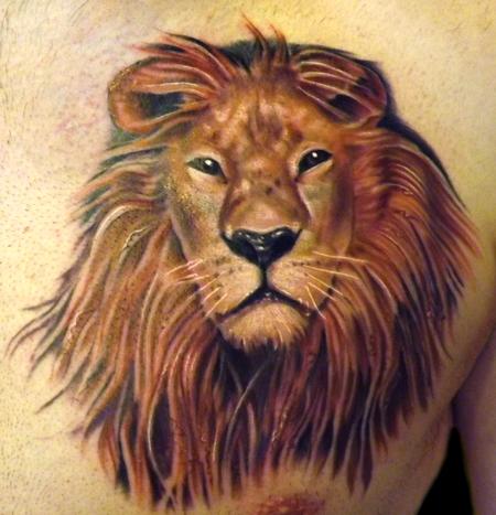 Tattoos - Lion Tattoo - 67198